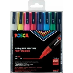 Posca Pc-3m 0.9-1.3mm  Ana Renkler Set