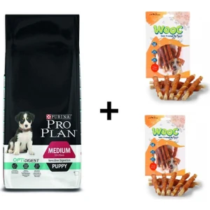 Pro Plan Kuzulu Yavru Köpek Maması 12 kg + 2 Adet Wooc Ödül 80 gr