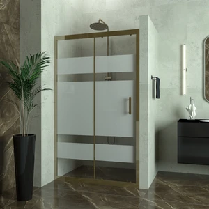 Tekno Duşakabin Bronze Capello  6mm Kumlamalı Cam 1 Sabit 1 Sürgü Iki Duvar Arası Duşakabin