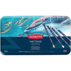 Inktense Pencil 72'li Teneke Kutu (Mürekkep Kalemi)