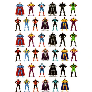 Sticker Kabartmalı A4 Boyutunda Stiker Defter, Planlayıcı ETIKET-(LIM226) - Süper Kahramanlar