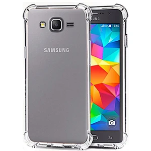 Samsung Galaxy Grand Prime ile Uyumlu Kapak Airbag Antishock Köşe Korumalı Şeffaf Silikon Kılıf