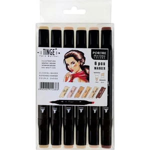 Twin Çift Taraflı Marker Kalemi 6'lı Set Portre