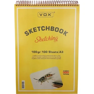 Art Sketchbook Eskiz Defter A3 100GR 100 Yaprak Ivory Krem