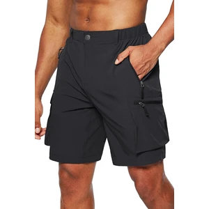 Ghassy Co. Erkek Kamp Yürüyüş Seyahat Hızlı Kuruma Çok Cepli Outdoor Şort