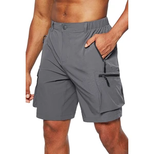 Ghassy Co. Erkek Kamp Yürüyüş Seyahat Hızlı Kuruma Çok Cepli Outdoor Şort