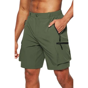 Ghassy Co. Erkek Kamp Yürüyüş Seyahat Hızlı Kuruma Çok Cepli Outdoor Şort