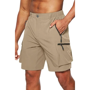 Ghassy Co. Erkek Kamp Yürüyüş Seyahat Hızlı Kuruma Çok Cepli Outdoor Şort
