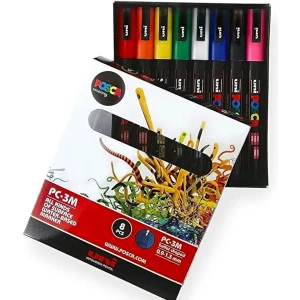 Posca Pc-3m Su Bazlı Poster Markörü 8 Ana Renk