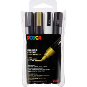 Posca Marker Kalem Pc-5m (1.8-2.5mm) 4'lü Metalik
