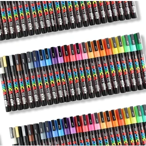 Uni Posca 5m ve 3m Marker 60’lı Set