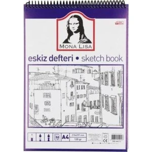 Mona Lisa  Eskiz Defteri Sketch Book Spiralli A4 120GR 50YP