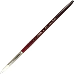 Sentetik Sulu Boya Beyaz Kıl Yuvarlak Fırça Seri 1092R No: 10