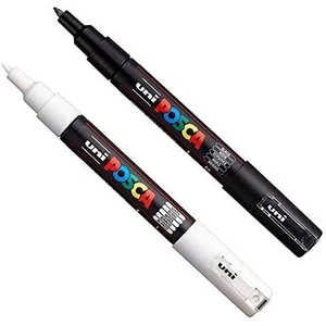 Uni Posca Pc-1m 2’li Marker Seti