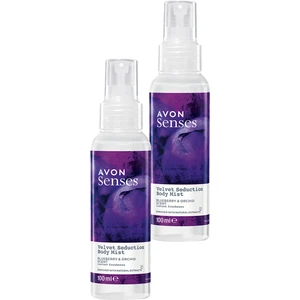 Velvet Seduction Yaban Mersini ve Orkide Kokulu Vücut Spreyi 100 Ml. İkili Set