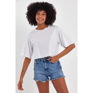 Amazing Crash Kadın Basic Oversize Crop