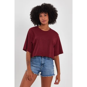 Amazing Crash Kadın Basic Oversize Crop