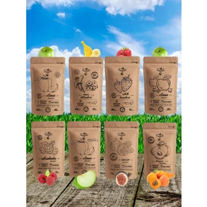 Sağlıklı Gıda Dondurularak Kurutulmuş Karışık Meyve Kurusu 8'li ( Freeze Dried Meyve Cipsi )