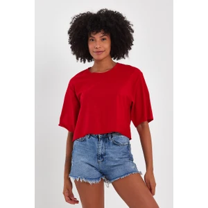 Amazing Crash Kadın Basic Oversize Crop