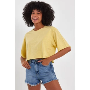 Amazing Crash Kadın Basic Oversize Crop