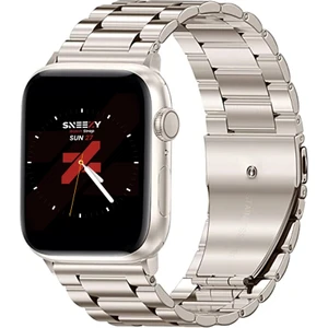 Apple Watch 42MM 44MM 45MM Watch Seri 3 4 5 6 7 Se Uyumlu Ironweft Döküm Çelik Metal Kordon