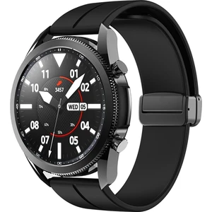 Nezih Case Huawei Watch GT4 46mm / GT3 46mm / Gt3 Elite 46mm (22mm) Uyumlu Magnet Tokalı Ayarlı Silikon Kordon