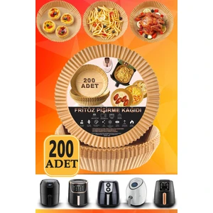 Airfryer Xl Xxl Pişirme Kağıdı 200 Adet 16CM Yuvarlak Çift Taraflı Yağlı Kağıt Philips Tefal
