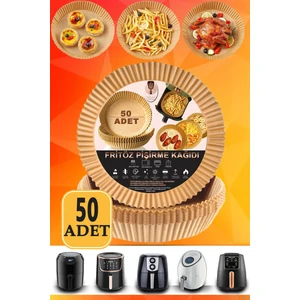 Airfryer Xl Xxl Pişirme Kağıdı 50 Adet 16CM Yuvarlak Çift Taraflı Yağlı Kağıt Philips Tefal