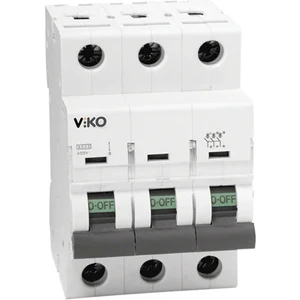 3X63 Amper 3 Fazlı C Tipi 4.5 Ka Otomatik Sigorta 4VTB-3C63