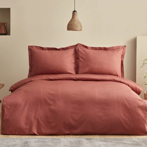 Karaca Home Uniq %100 Pamuk Çift Kişilik Saten Nevresim Takımı Terracota
