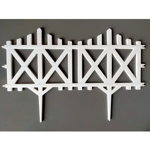 10 Adet Dekoratif Mini Plastik Bahçe Çiti Çapraz Model Esnek Çit Peyzaj Koruma  Toplam 580-36 cm