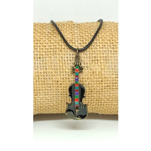Tuna Takı & Aksesuar Mineli Keman Kolye Model 3
