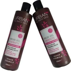 Urban Saç Bakım Serisi Argan Oil & Keratin Seti Sette  1 Adet Argan Oil Şampuan 330 ml + 1 Adetargan Oil & Keratin Saç Bakım Kremi 30 ml
