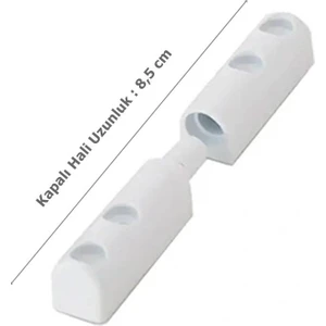 10 Adet Pvc Sineklik Menteşesi Plastik 85 mm