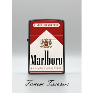 Marlboro -  Benzinli Metal Çakmak Uv Baskı