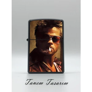 Dövüş Kulübü Fight Club Tyler Durden - Benzinli Metal Çakmak Uv Baskı