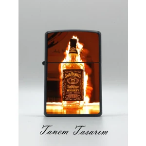 Jack Danils - Benzinli Metal Çakmak Uv Baskı