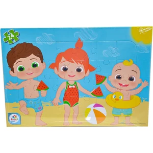 CO7793 Cocomelon 24 Parça Frame Plaj Puzzle - Utku Oyuncak