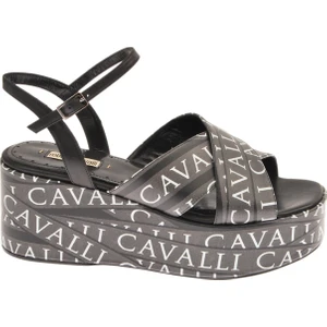 Roberto Cavalli Deri Çok Renkli Kadın Topuklu Sandalet 18613