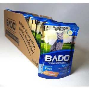 Yetişkin Yaş Kedi Maması Somon 85 Gr. x 24 Adet