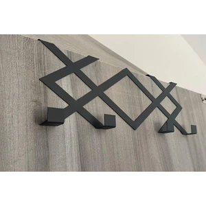 Metal Siyah Desenli Amerikan Kapı Arkası Askılık Organizer Askılık ve  Desenli Banyo Kapı Arkası Askılık