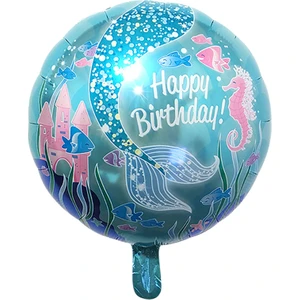 Patladı Gitti Deniz Kızı Temalı Folyo Balon