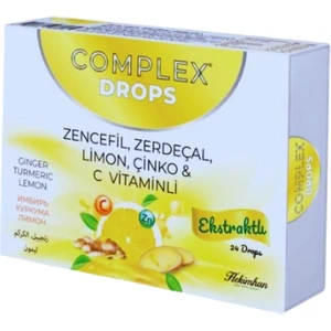 2 Kutu C Vitaminli Boğaz Pastili Zencefil ve Zerdeçallı 24'lü (Toplamda 48'li)