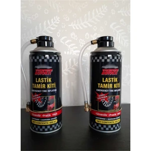 Çakır Grup 2 Adet Lastik Tamir Köpüğü Sprey Kiti 450 Ml-Acil Lastik Şişirici
