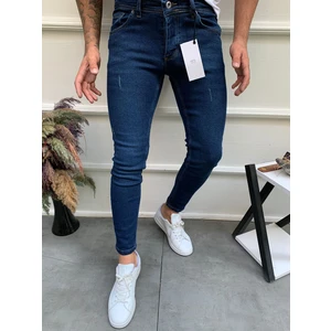 Erkek Mavi Skinny Fit Pantolon
