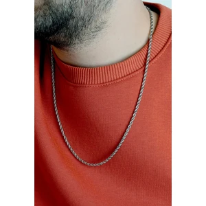The Collection Burgu Unisex Çelik Kolye Zincir 3mm