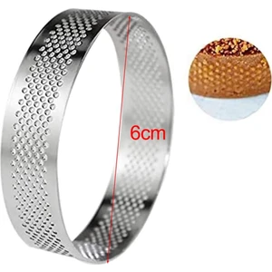 Nar Kalıp Narkalıp Delikli Yuvarlak Tart Kalıbı 6 LI 6cm