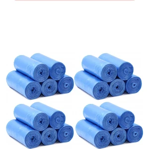 20 Rulo Orta Boy Çöp Torbası Toplam 300 Adet 55*60CM / Dayanıklı Mavi Çöp Poşeti Mutfak Temizlik