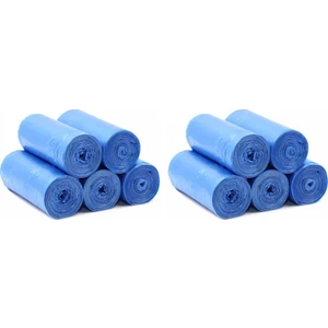 10 Rulo Orta Boy Çöp Torbası Toplam 200 Adet 55*60CM / Dayanıklı Mavi Çöp Poşeti Mutfak Temizlik