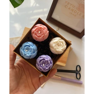 Yeyu Candles Şakayık Mum Seti Paketli